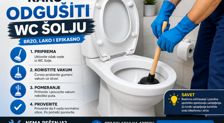 kako odgušiti wc šolju